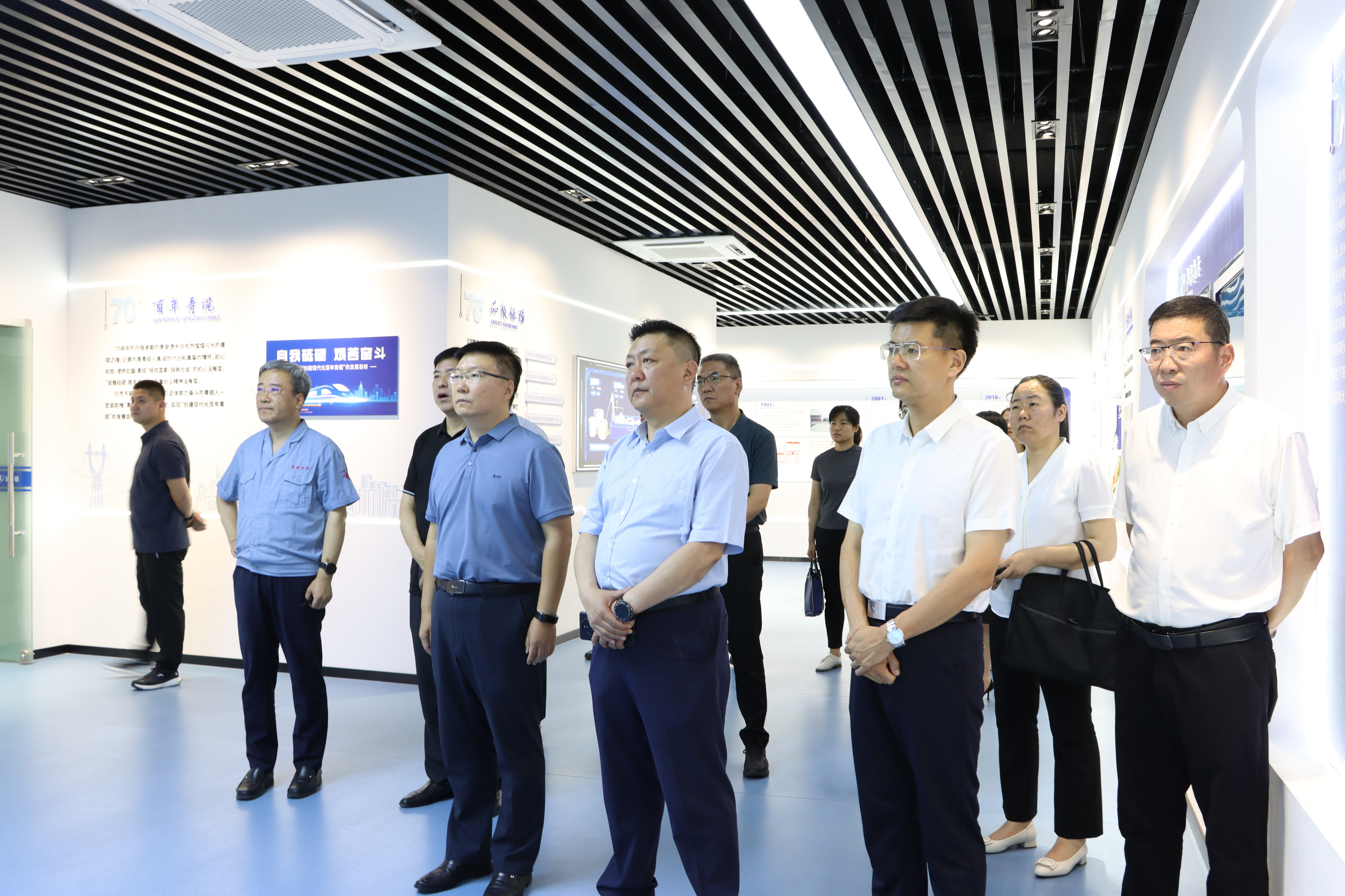 山（shān）東省第十四次企業民主管理工作 第一調研組到青纜調研(圖1)